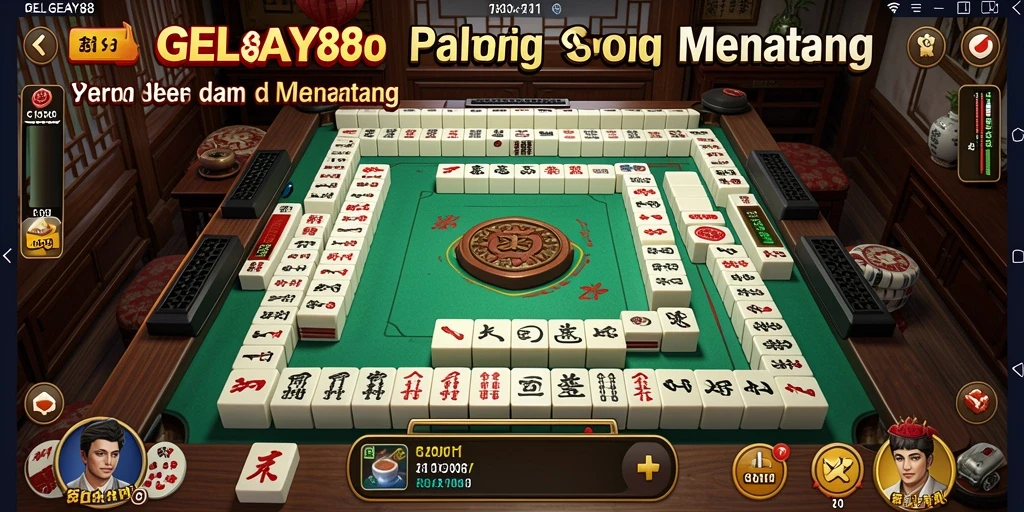 Screenshot gameplay Mahjong dari GELAY88 yang menampilkan tingkat keseruan.