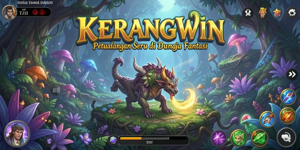 Tampilan gameplay KERANGWIN yang penuh petualangan dan tantangan.