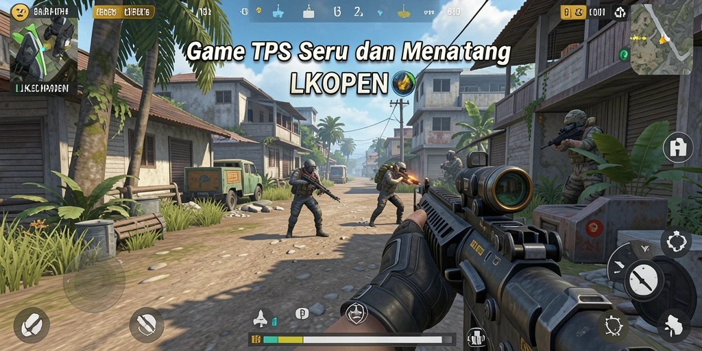 Screenshot gameplay LKOPEN yang menampilkan aksi seru di medan perang.