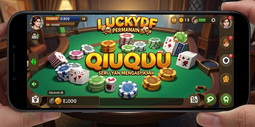 Screenshot gameplay LUCKYDF yang mendebarkan dalam permainan QiuQiu.