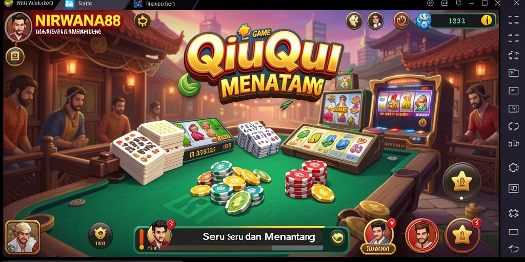 Tampilan gameplay QiuQiu yang menarik di NIRWANA88.