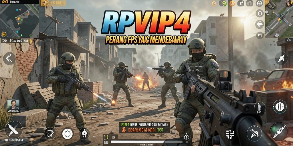Tampilan gameplay RPVIP4 yang mendebarkan dan penuh aksi.