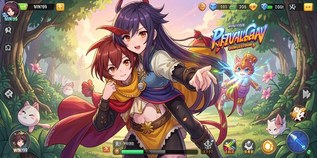 Gameplay seru di dunia Anime yang penuh warna dan karakter unik.